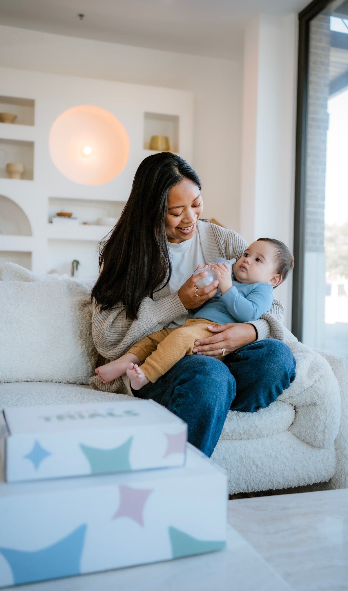 Baby bottle feeding, Tiny Trials
