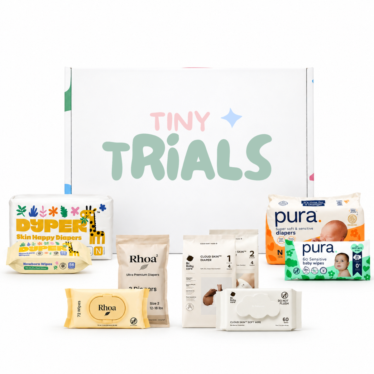 Diaper and Wipe Trial Box