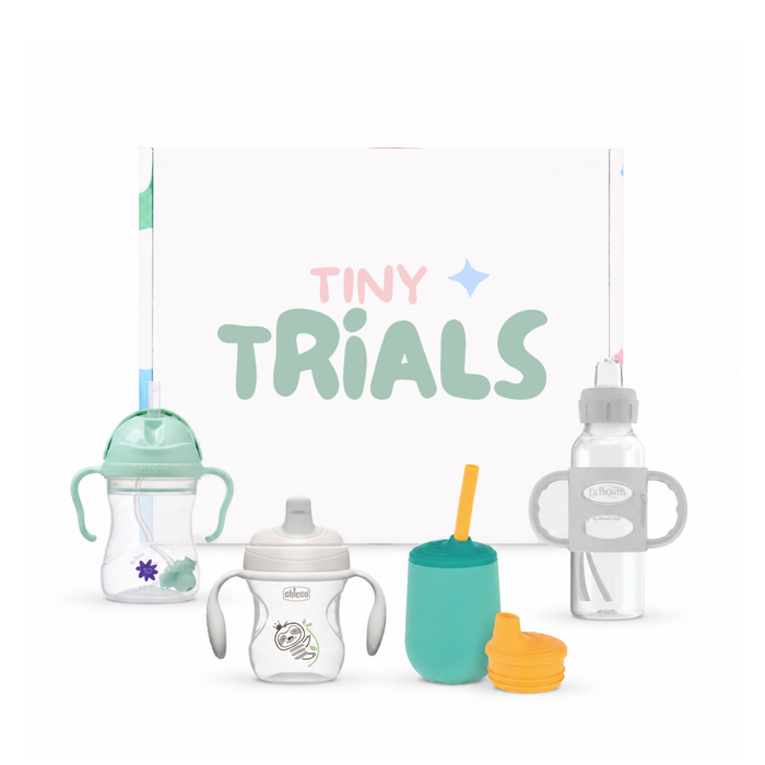 Tiny Trials Sippy Cup Trial Box with 4 trainer cups from trusted brands